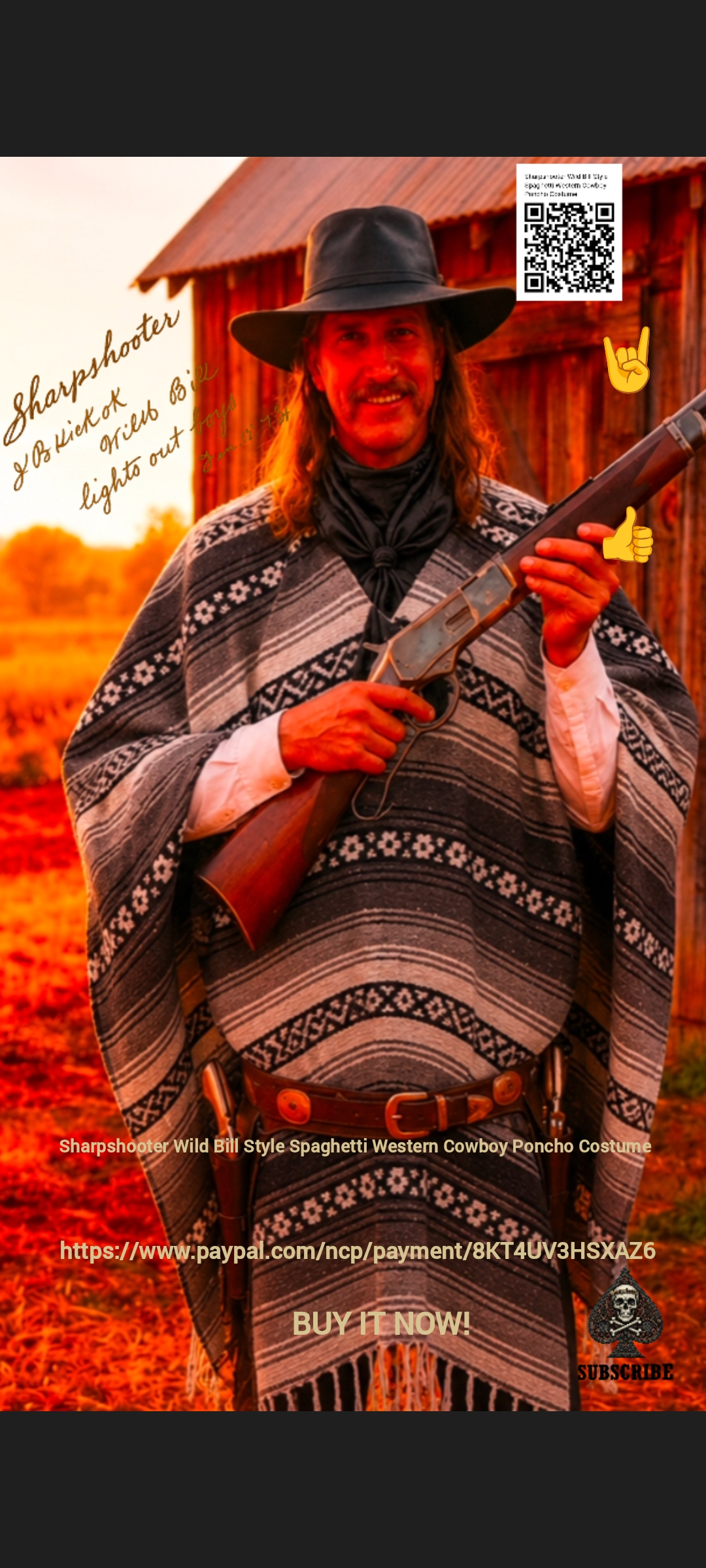 Sharpshooter-Wild-Bill-Style-Spaghetti-Western-Cowboy-Poncho-Costume (3)
